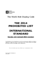 Alerta de la WADA sobre la revisión de la lista de prohibiciones