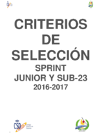 CRITERIOS DE SELECCIOiN 2O17_ SPRINT-SUB-23-JUNIOR –