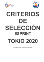 CRITERIOS SELECCION TOKIO20 SPRINT