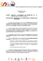 CIRCULAR Nº 7 2022 PROYECTO “ACTIVIDADES DE PROMOCIÓN DE LA ESPECIALIDAD DEL BARCO DRAGÓN”