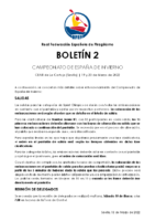 Boletín 2 – Cto España Invierno