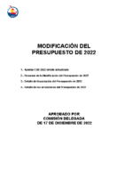 2022 – Modificación Presupuesto RFEP 17 Diciembre