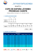 Copa ESP Cadete – Boletín 2