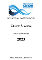 ICF Canoe Slalom Competition Rules 2023