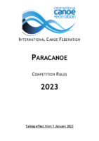 ICF Paracanoe Competition Rules 2023