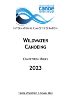 ICF Wildwater Canoeing Competition Rules 2023