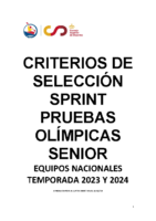 CC. SS. SPRINT SENIOR 2023-2024 OLÍMPICAS