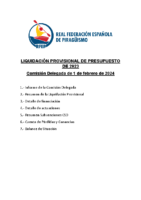 2023 – LIQUIDACION PROVISIONAL COMISION DELEGADA 1 FEBRERO