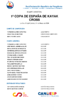 1a Copa ESP Kayak Cross – Equipo Arbitral