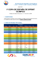 1a Copa ESP Sprint – Boletín 1