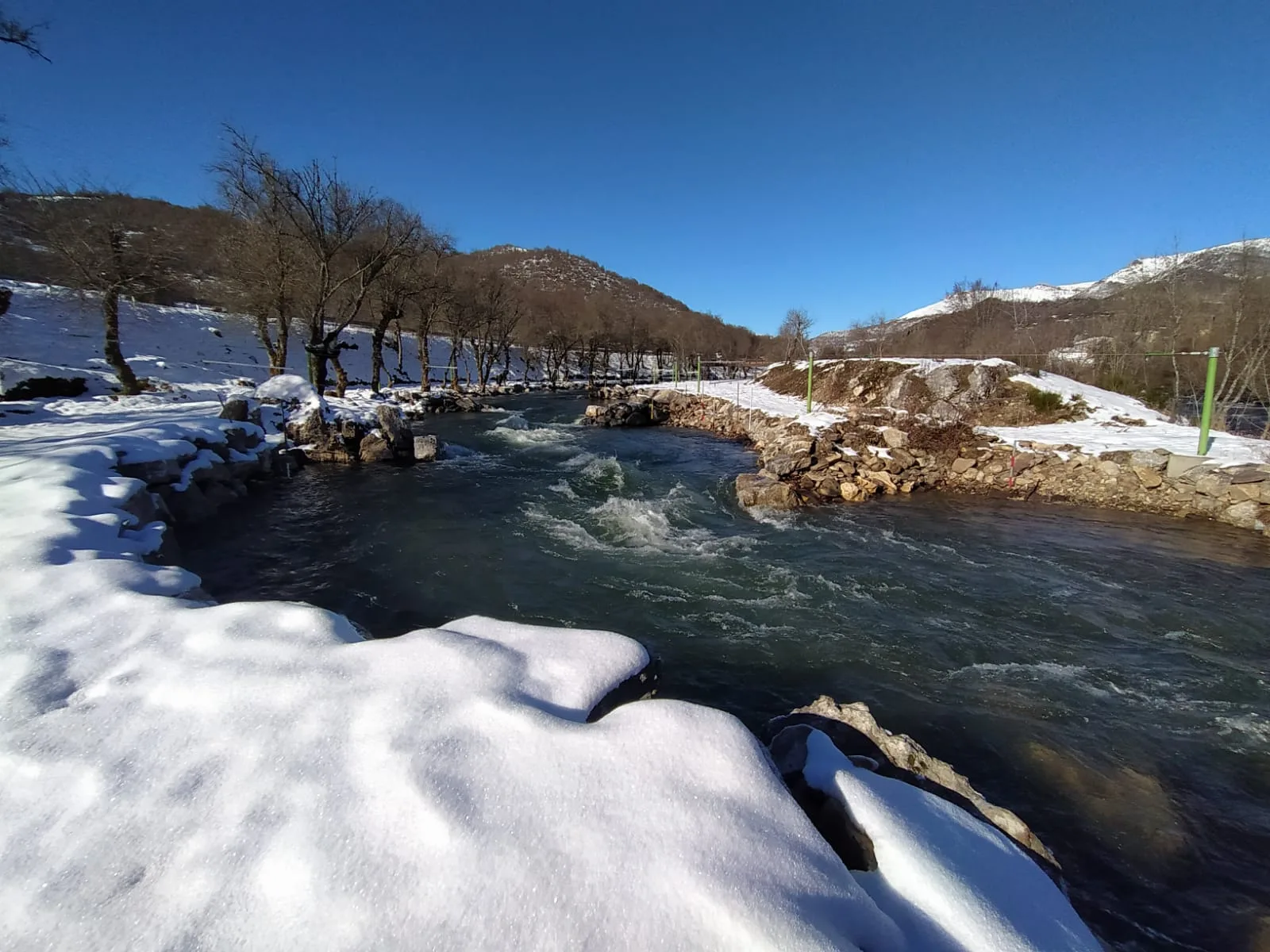 El fin de las obras muestra el potencial del canal Sabero-Alejico para acoger el Europeo de Aguas Bravas