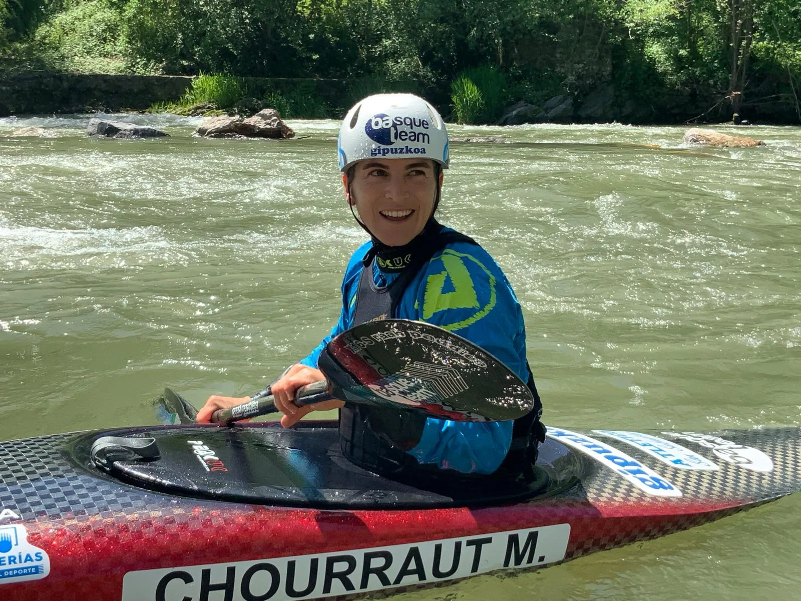 La campeona olímpica Maialen Chourraut celebra su segundo entrenamiento “realmente feliz y con más apetito”