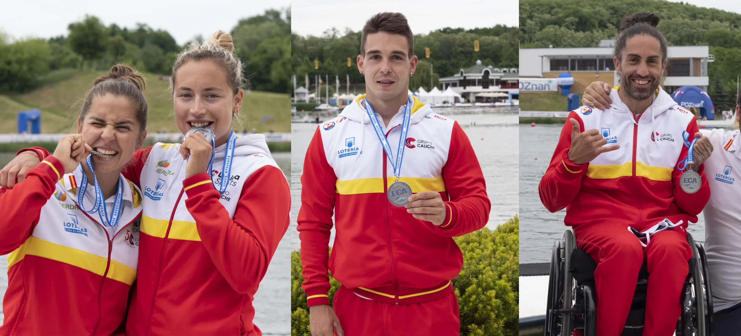 España inaugura el medallero del Campeonato de Europa con 3 podios, uno en esprint y 2 en paracanoe