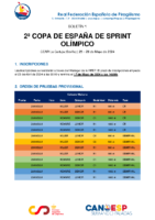 2a Copa ESP Sprint – Boletín 1