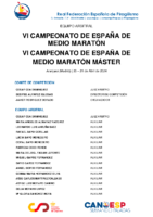 Cto ESP Medio Maratón Máster – Equipo Arbitral