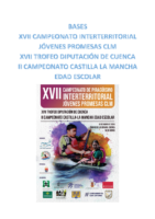 XVII Campeonato Interterritorial Jóvenes Promesas CLM – Bases de Competición