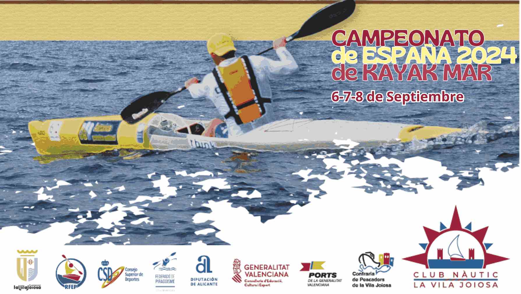 La temporada nacional de Kayak de Mar llega a su fin con la disputa, en Villajoyosa, del XVII Campeonato de España