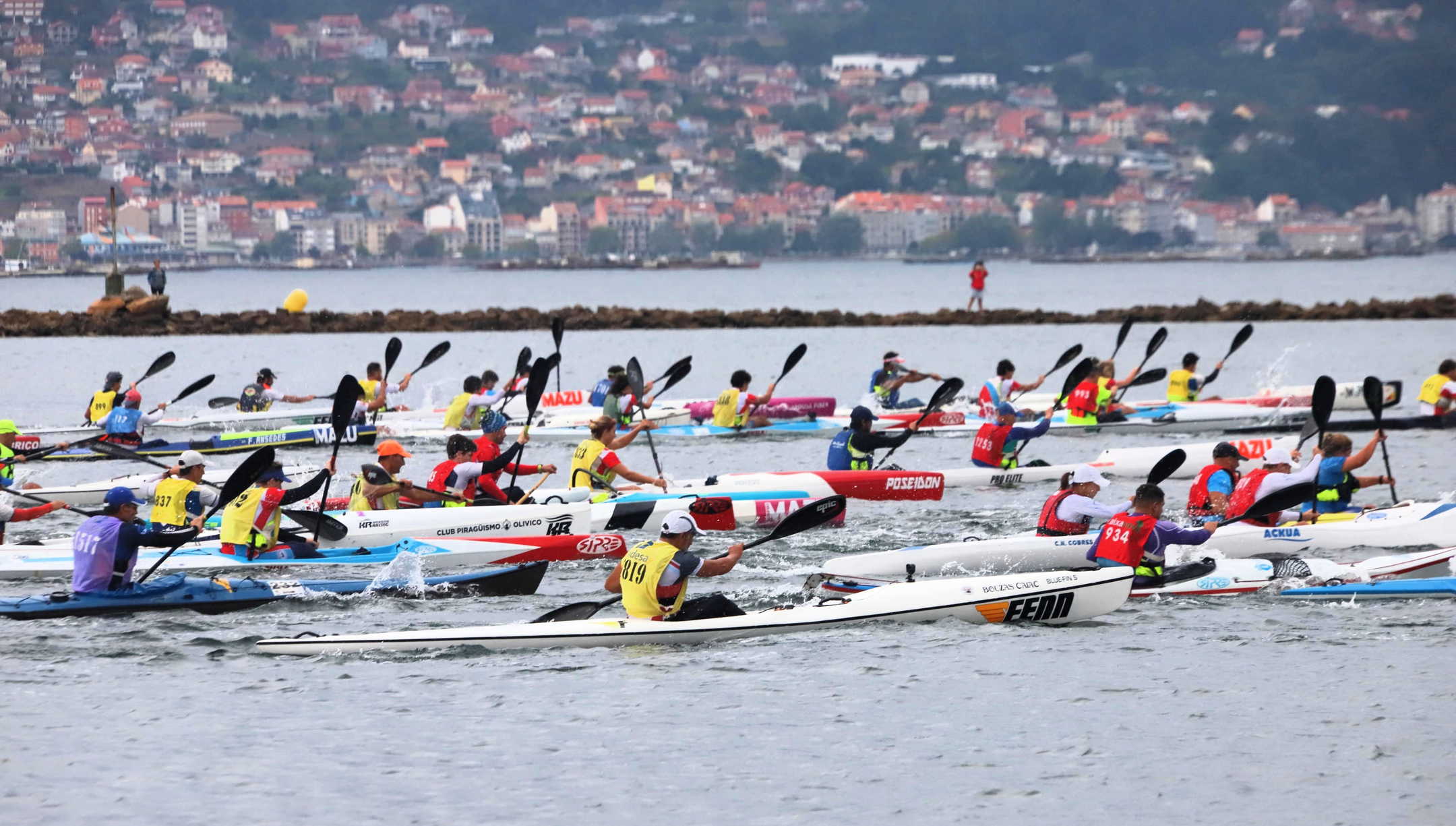 Decisiva Copa de España de Kayak de Mar en Vigo pensando en el europeo