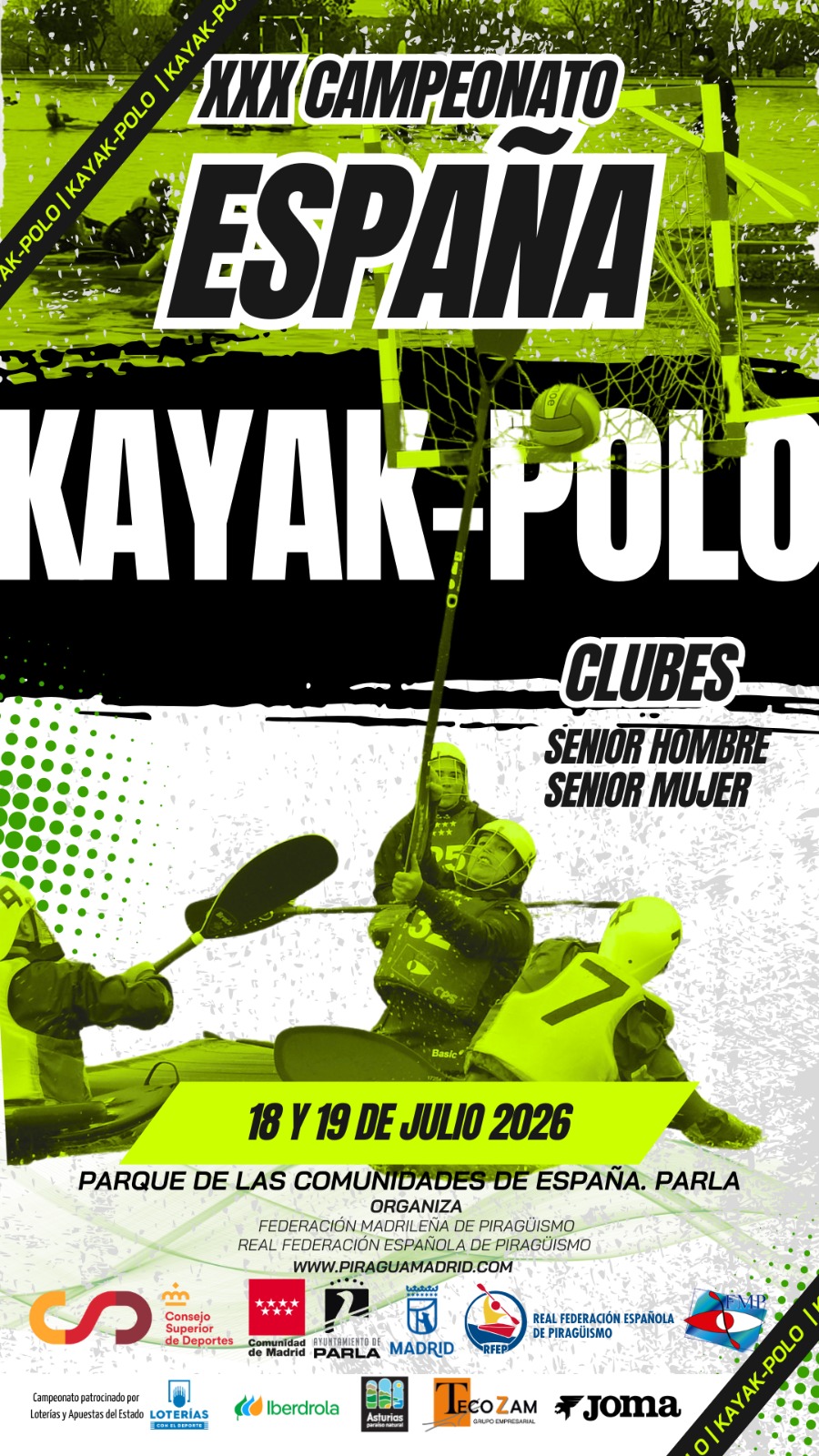 Parla recibe a la élite del Kayak Polo nacional