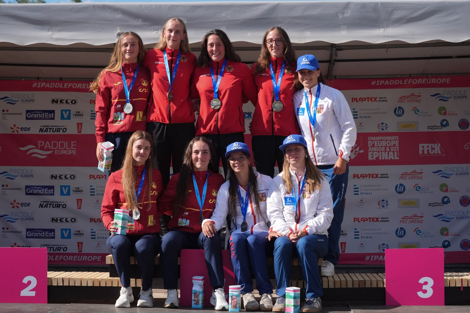 El C1 Sub 23 por equipos suma una plata y un bronce en el europeo de Slalom