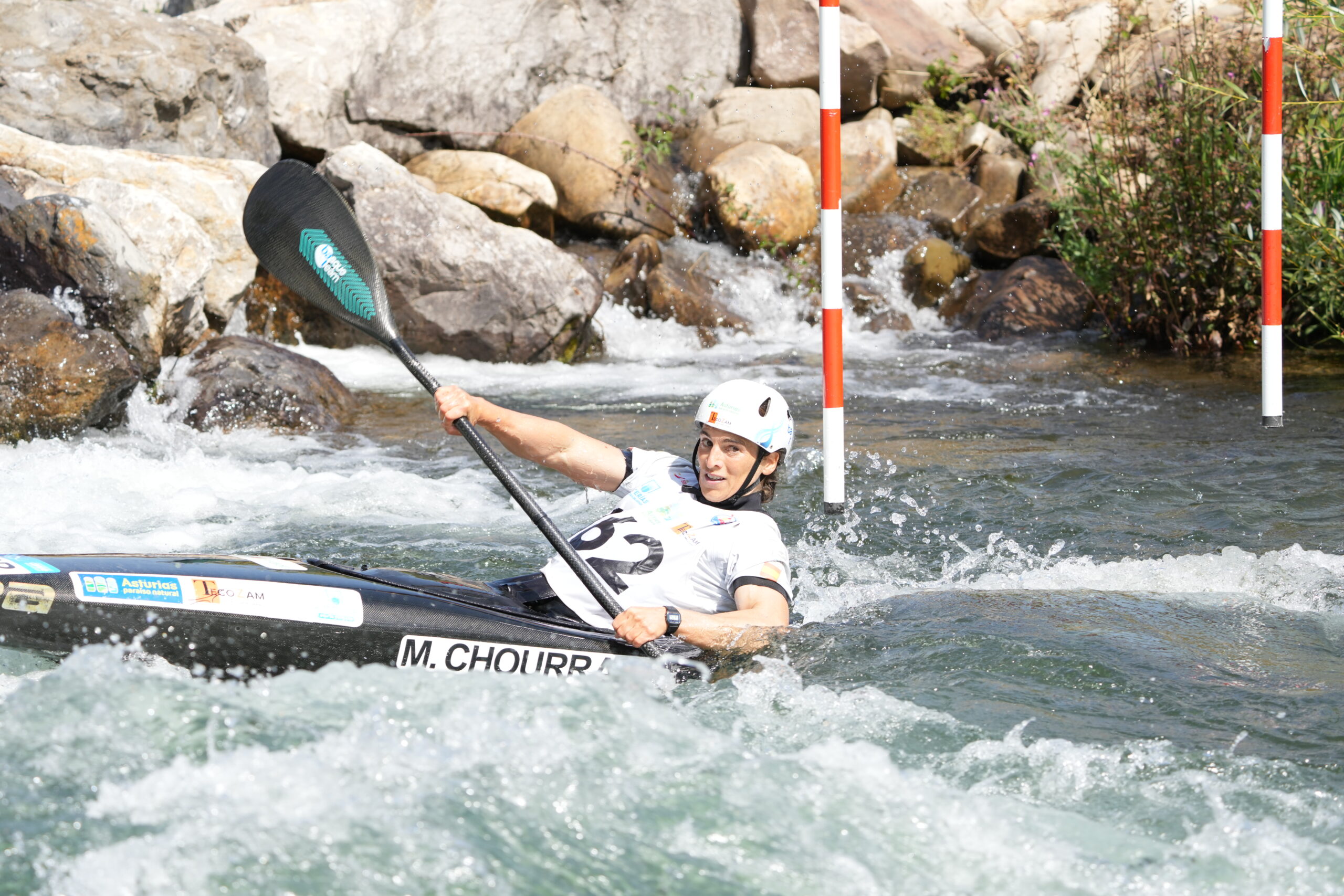 Maialen Chourraut, Ainhoa Lameiro, Manel Contreras y Marc Vicente destacan en el Campeonato de España de Slalom